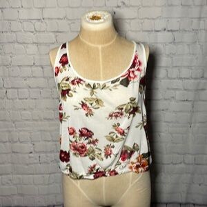 COPY - Ambiance Floral and Lace tie back Tank top